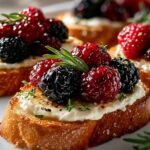 Berry Cheese Crostini