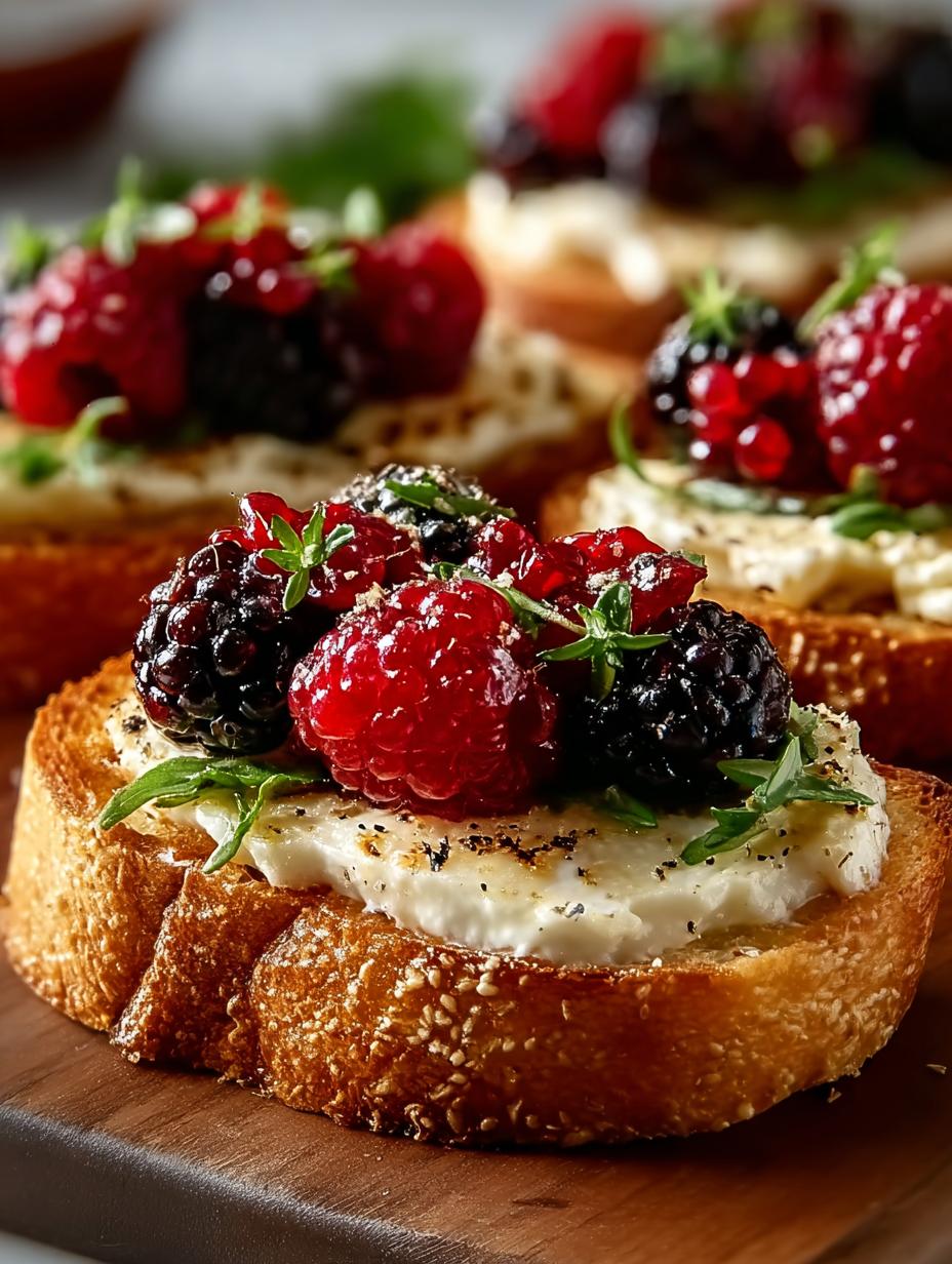 Berry Cheese Crostini: 5 Delightful Ways to Indulge - Berry Cheese Crostini - additional detail