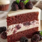 Blackberry Velvet Cake