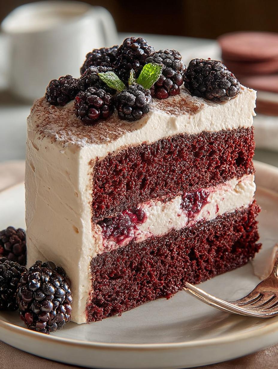Blackberry Velvet Cake: 5 Secrets to Pure Indulgence - Blackberry Velvet Cake - additional detail