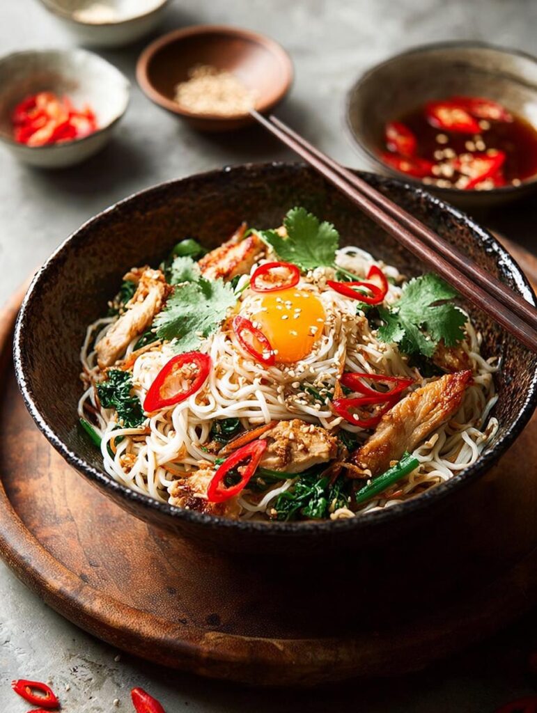 Chicken Rice Noodle Stir