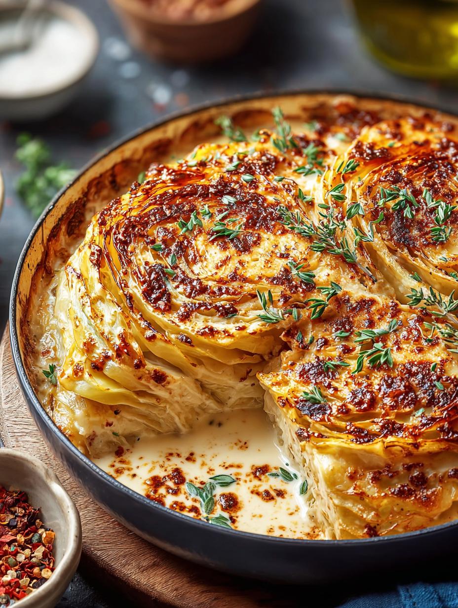 Creamy Tuscan Cabbage Bake