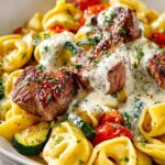 Garlic Parmesan Steak Tortellini