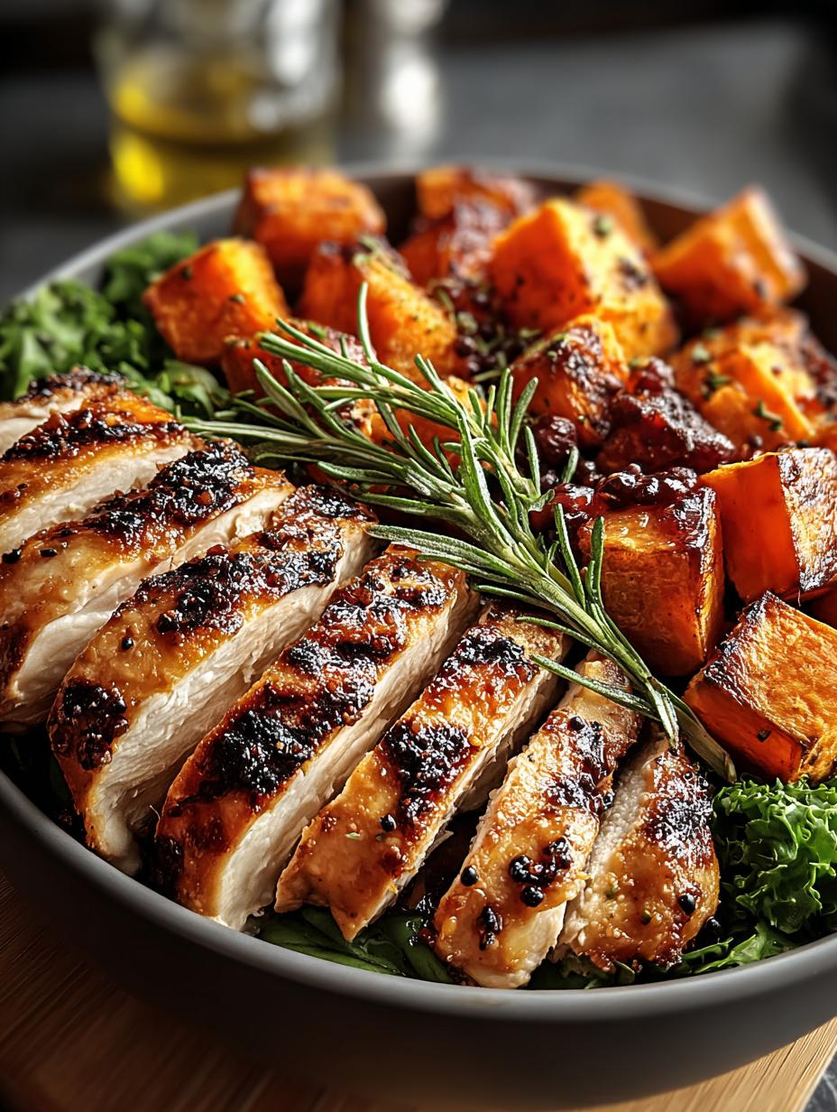 Grilled Chicken Sweet Potato