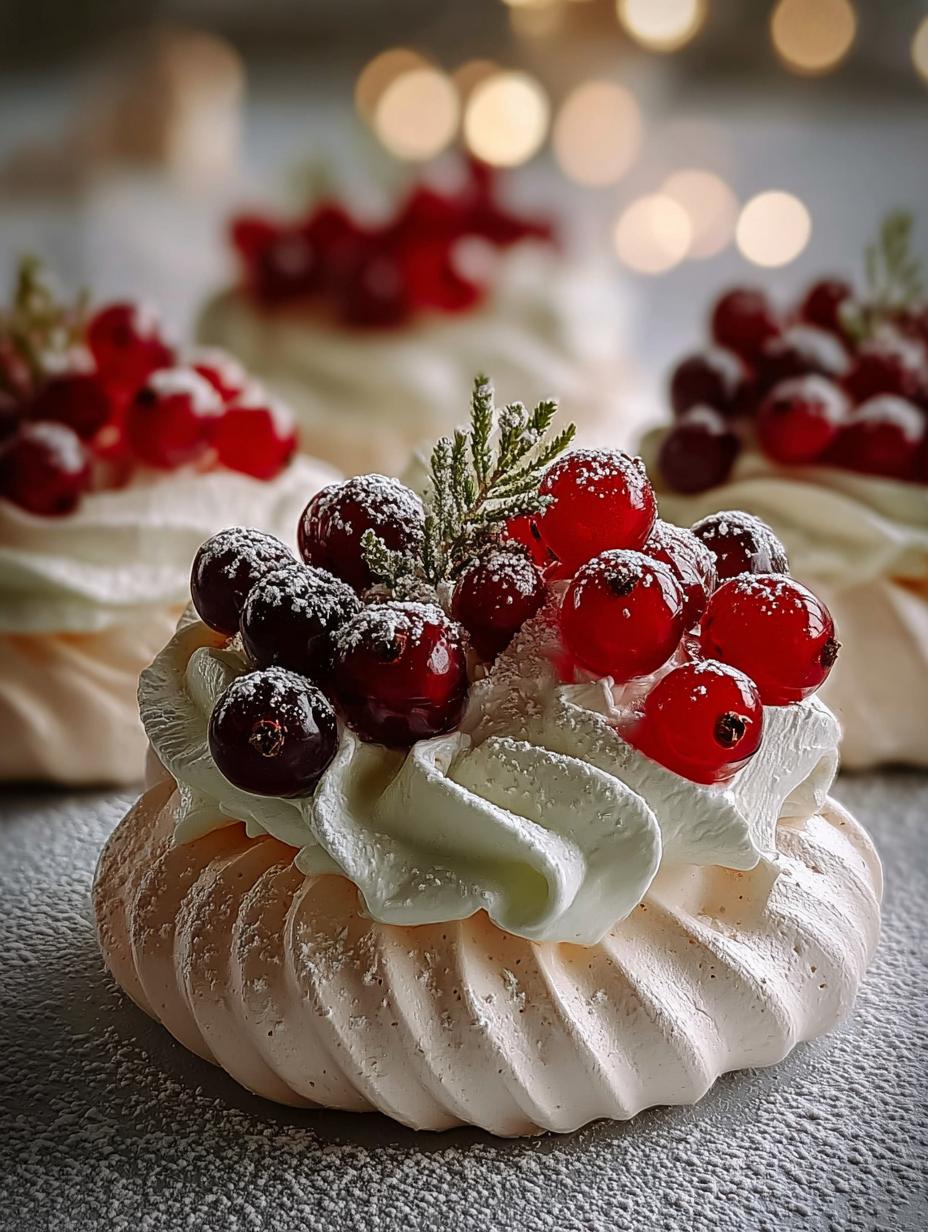 Holiday Wreath Meringues: 5 Festive Treats to Delight - Holiday Wreath Meringues with - additional detail