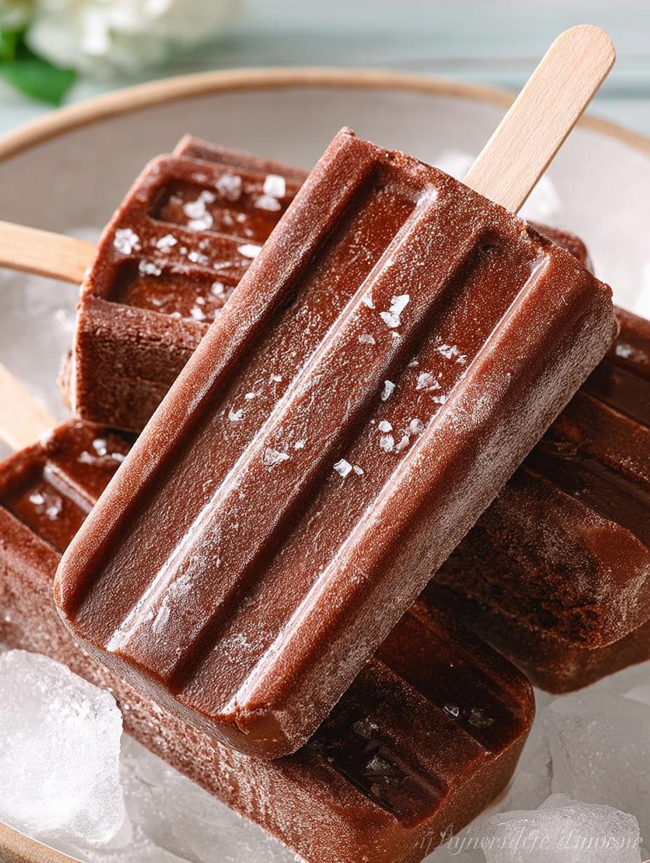 Ingredient Chocolate Fudge Popsicles