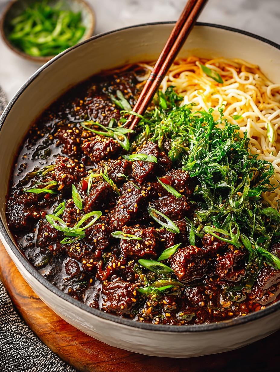 One Pot Mongolian Beef: 5 Steps to Savory Bliss - One Pot Mongolian Beef - main visual representation