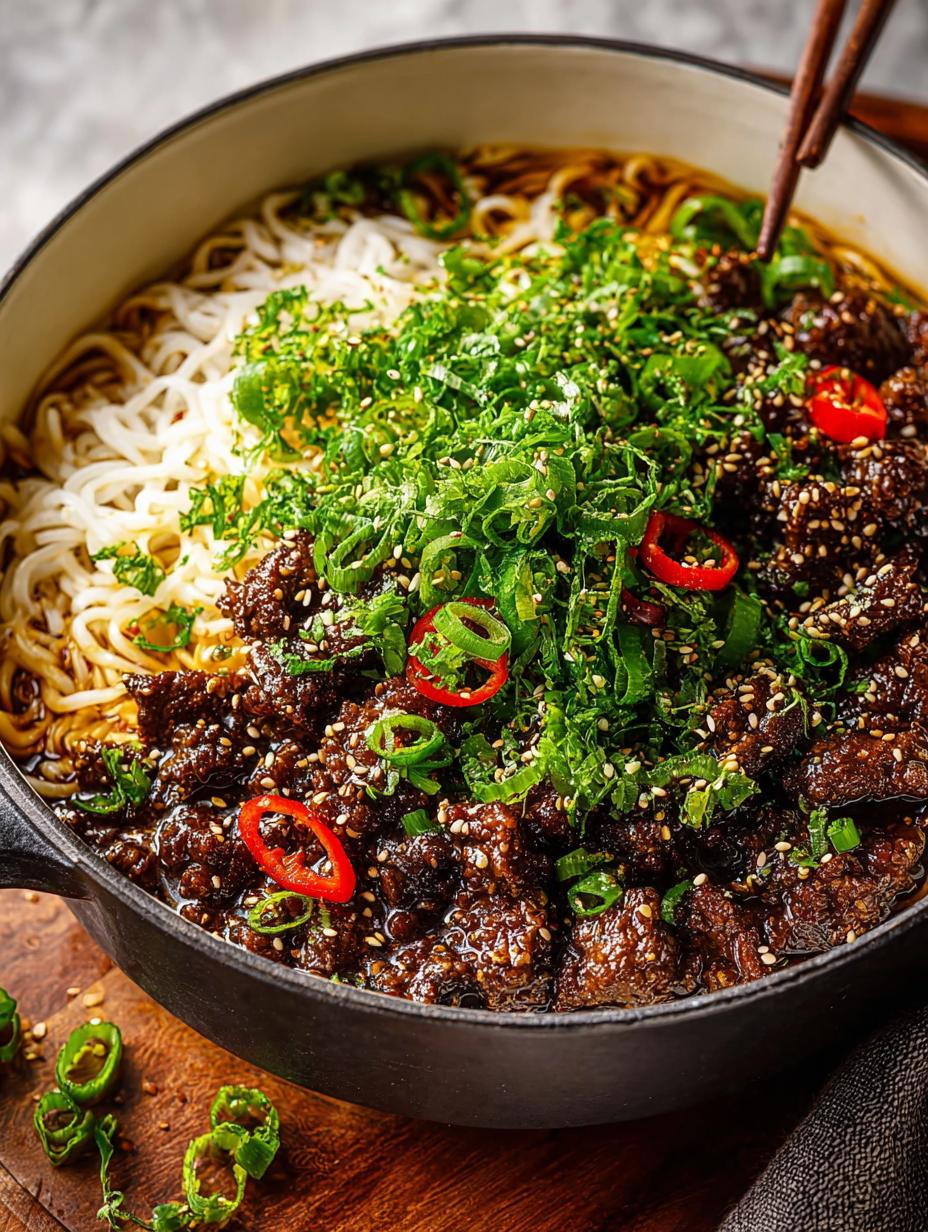 One Pot Mongolian Beef