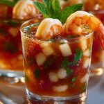 Patriotic Shrimp Cocktail Shooters