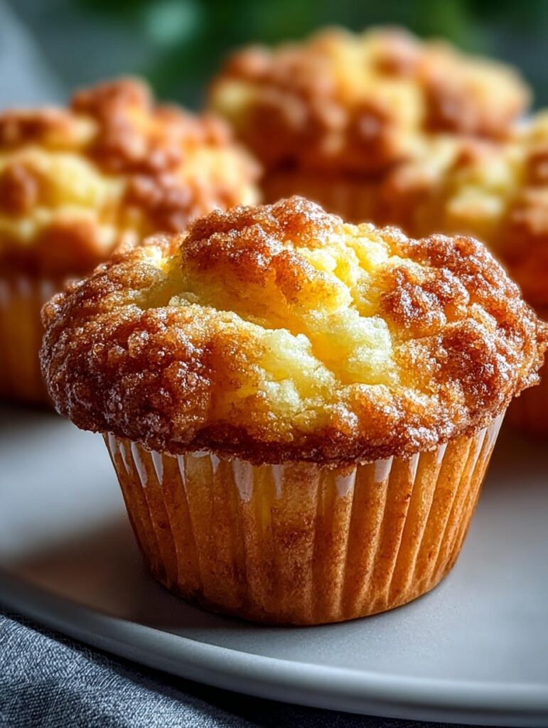 Peach Cobbler Muffins