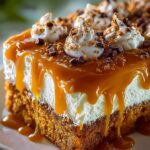 Pumpkin Caramel Poke Cake