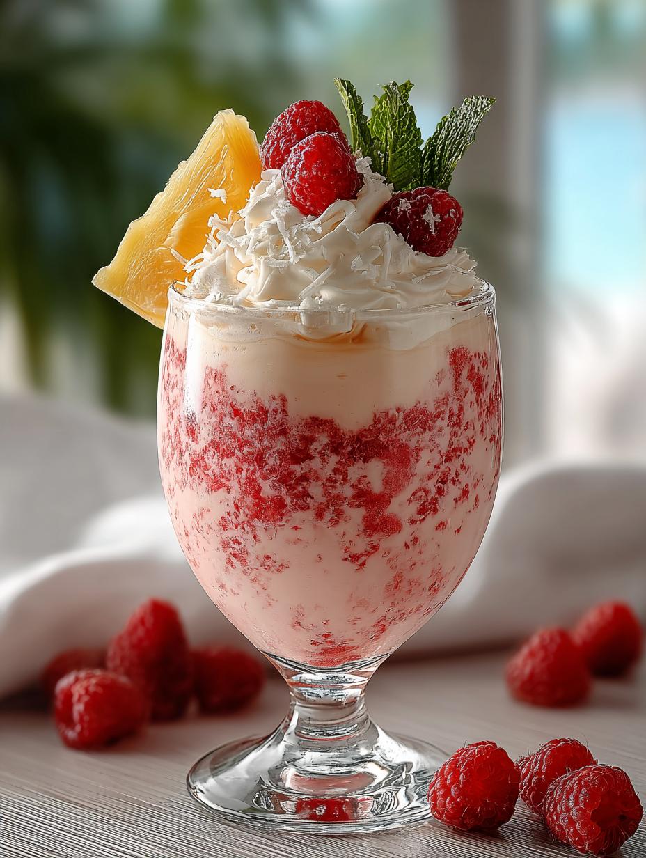 Raspberry Colada Twist: 5 Steps to a Refreshing Delight - Raspberry Colada Twist - main visual representation
