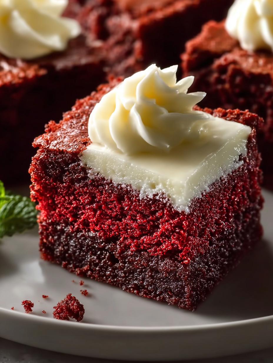Red Velvet Brownies with