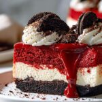 Red Velvet Oreo Cheesecake
