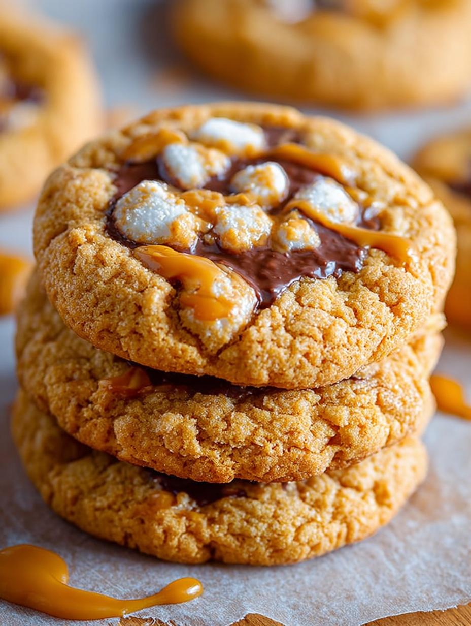 Soft Chewy Fluffernutter Cookies