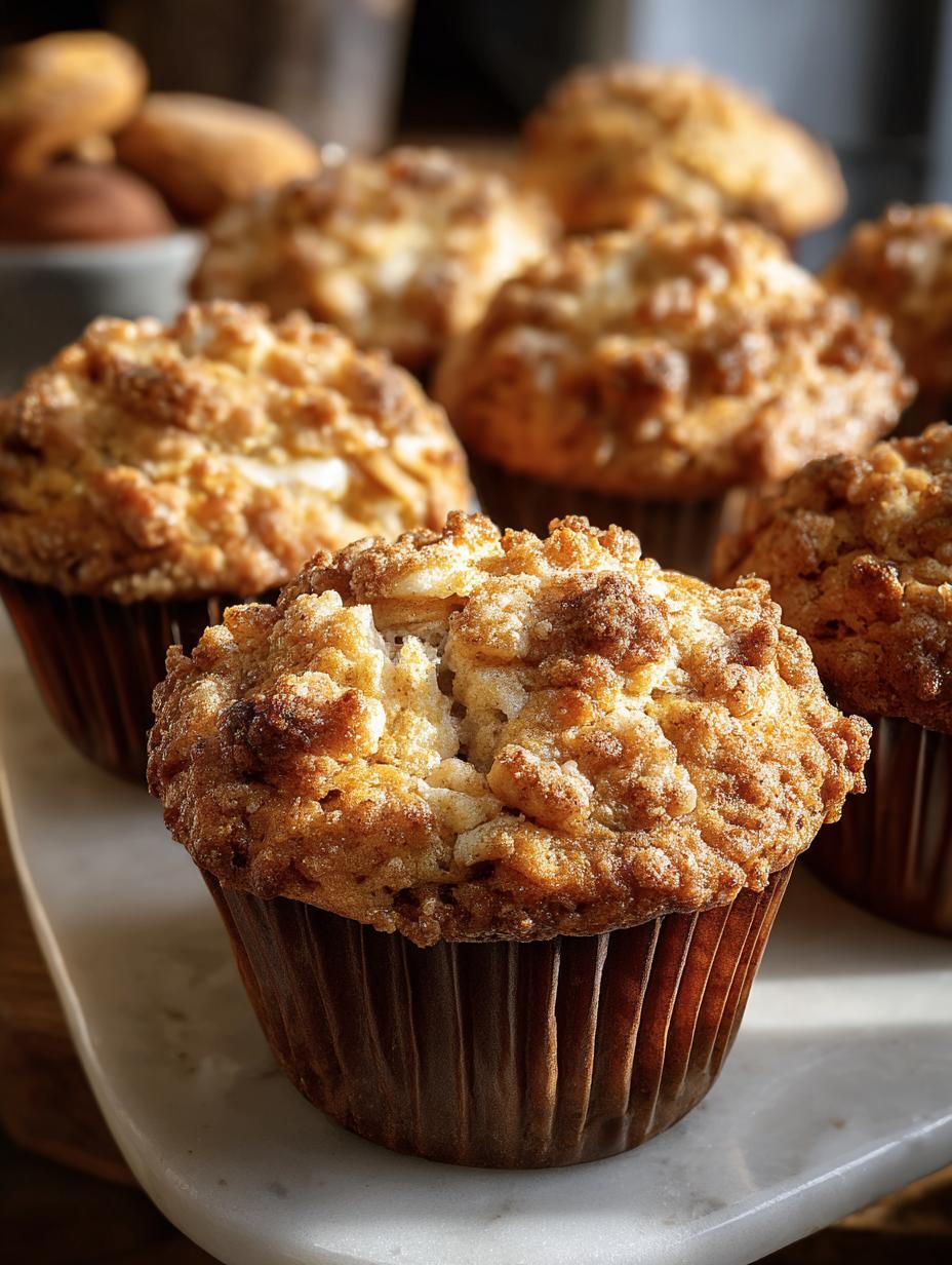 Sourdough Discard Apple Muffins