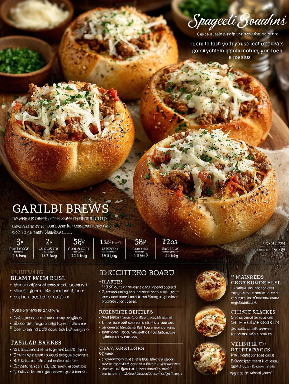 Spaghetti Garlic Bread Bowls: 5 Comforting Recipes - Spaghetti Garlic Bread Bowls - main visual representation