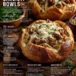 Spaghetti Garlic Bread Bowls