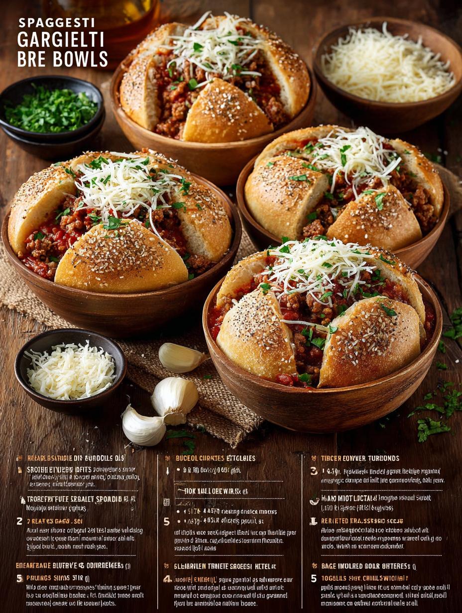 Spaghetti Garlic Bread Bowls: 5 Comforting Recipes - Spaghetti Garlic Bread Bowls - additional detail
