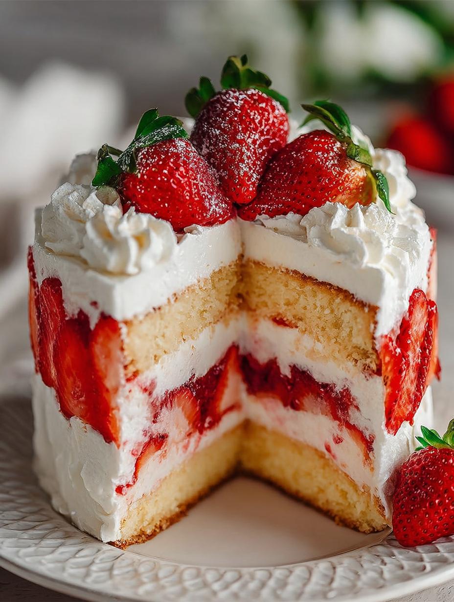 Strawberry Cream Cake: 5 Ways to Delight Your Senses - Strawberry Cream Cake - main visual representation