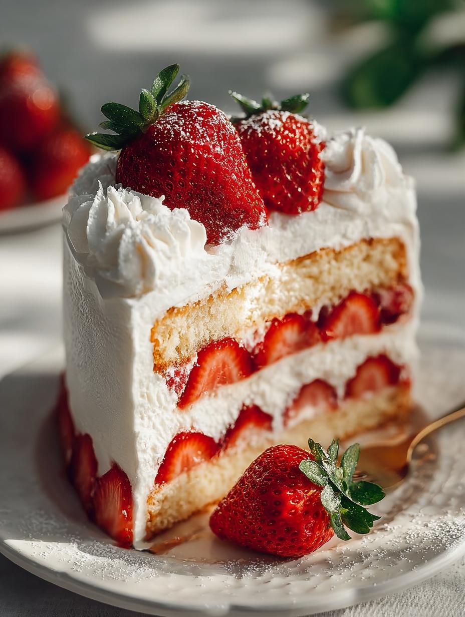 Strawberry Cream Cake: 5 Ways to Delight Your Senses - Strawberry Cream Cake - additional detail