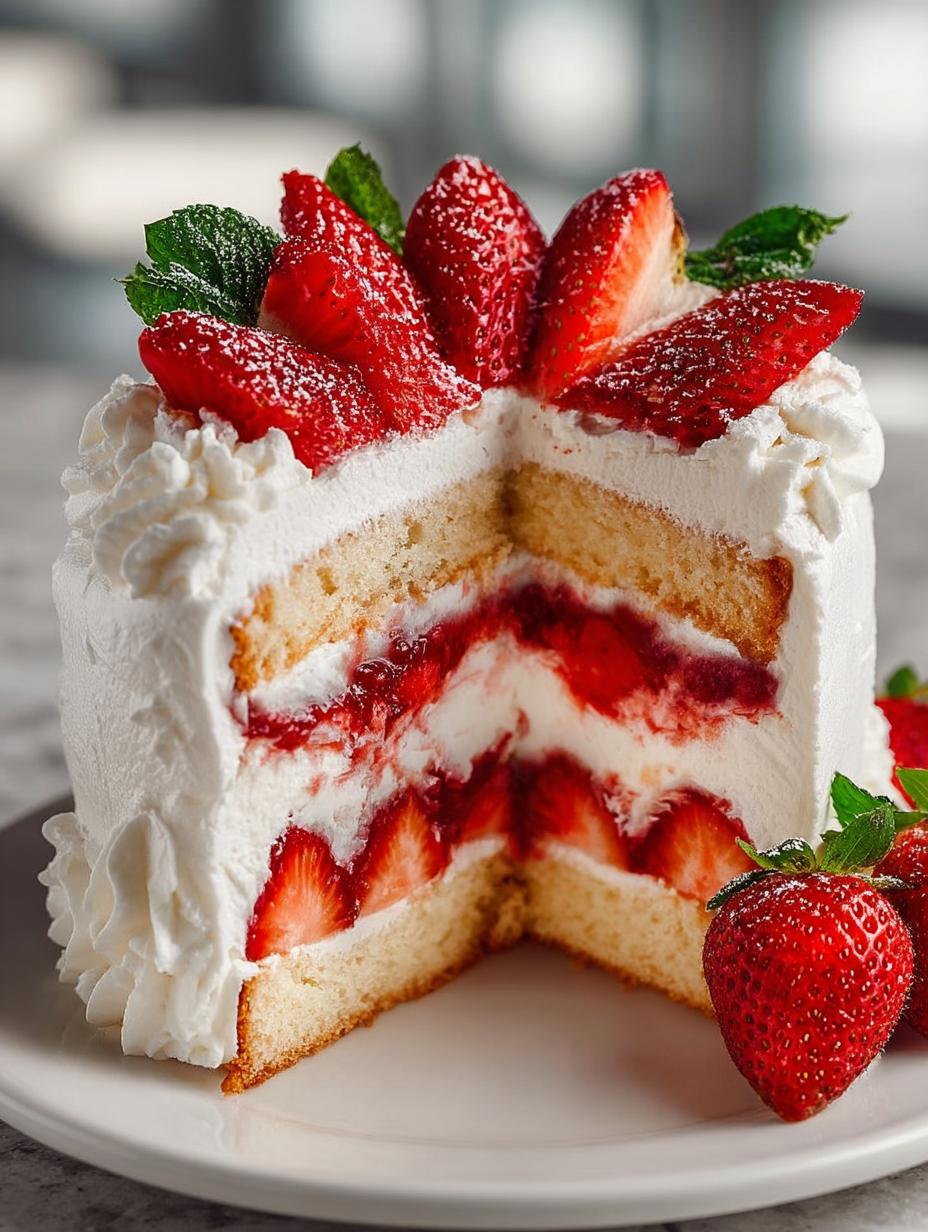 Strawberry Cream Cake