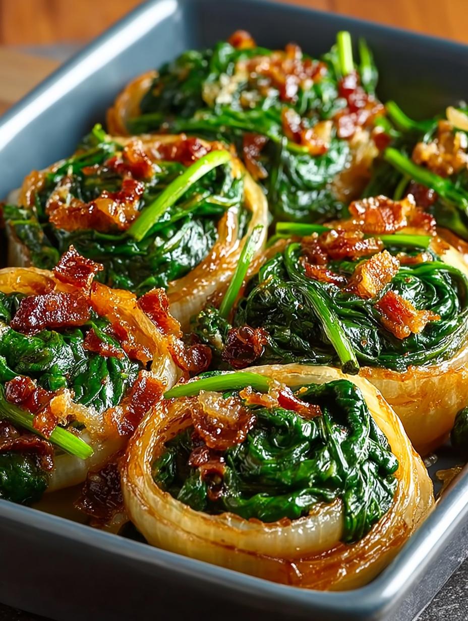 Vegan Caramelized Onion Spinach